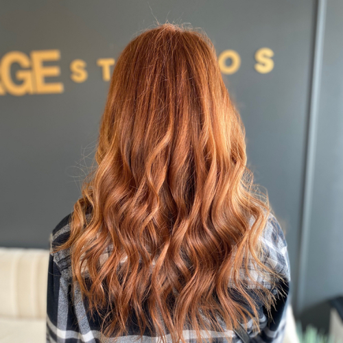 Global application with face frame balayage. 

