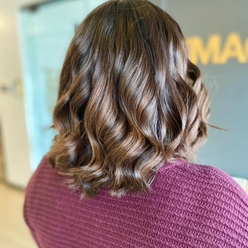 Single process and half head balayage 