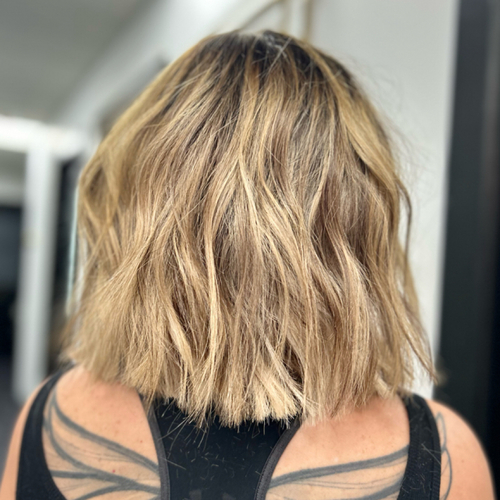 Full balayage and 1 row NBR install