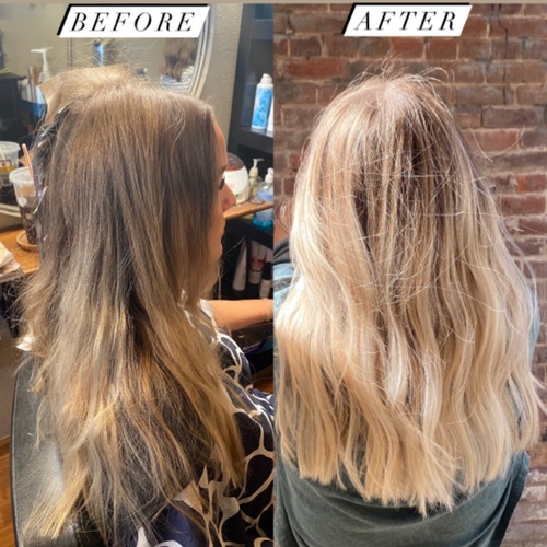 A beautiful balayage and a good cut for this beauty 🌿