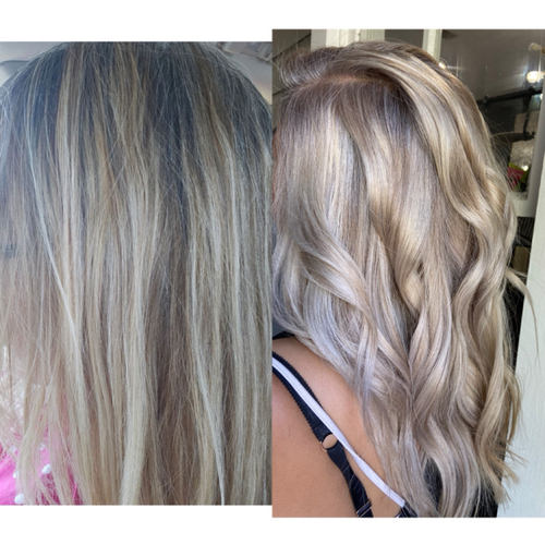 Before and After color correction