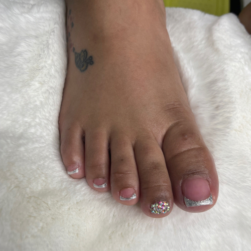 French Glitter with Crystals 