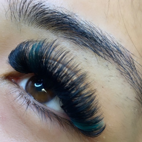 Mega Volume w/ a touch of color on the end

