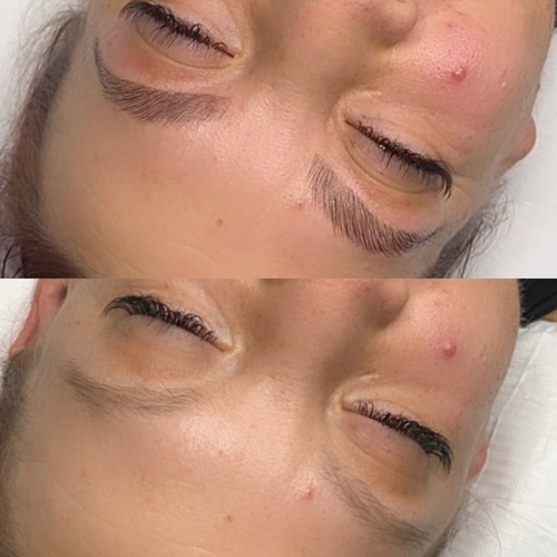Brow lamination, tint and wax clean up ✨😮‍💨
