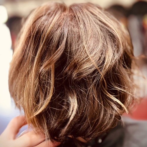 Brunette with custom Blonding 