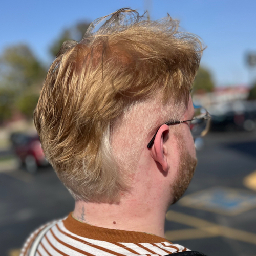 Mullet Haircut | Custom Split Dye Color