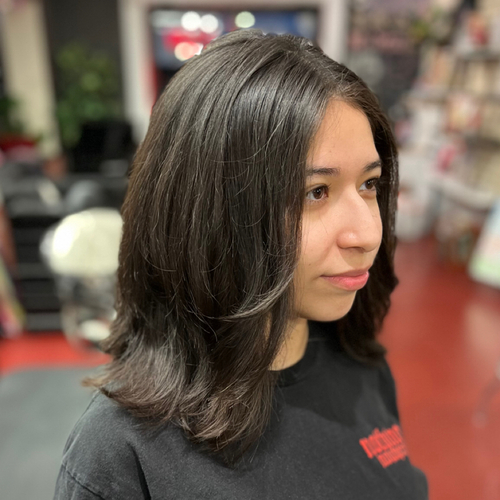 Haircut on thick Hair!