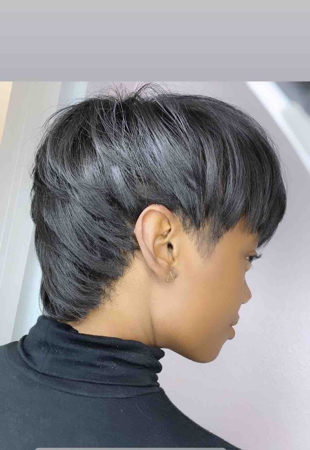 Silk press on short relaxed clearance hair