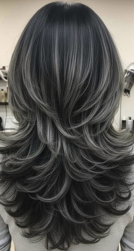 Women’s haircut & style at Albanat hair lounge in Tampa, FL