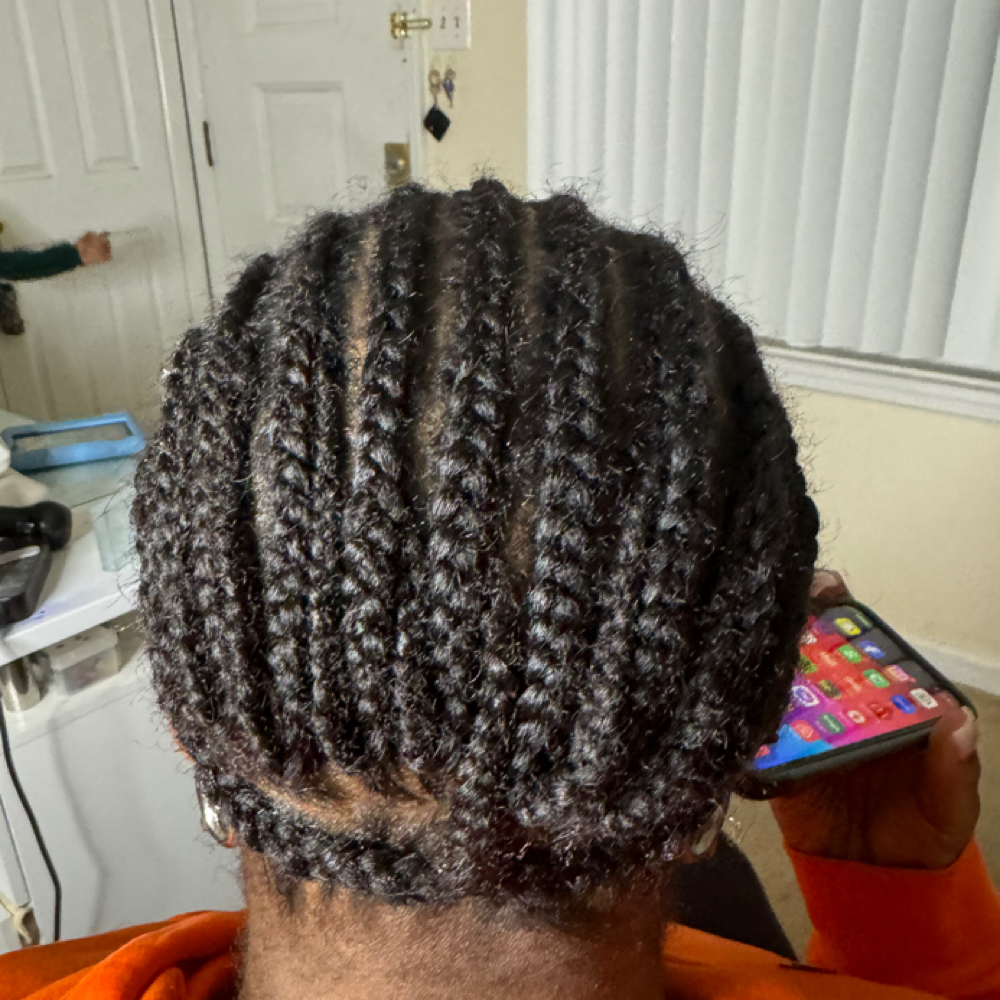 Foundation braids at TuShai Hopkins in Saint Ann, MO
