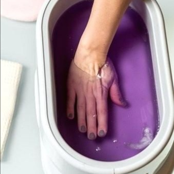 Paraffin Dry Skin Repair Treatment at Lush Nail Lounge in Cary, NC