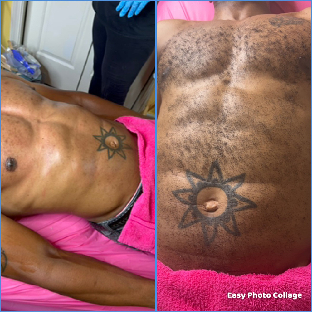 Gentalmen’s Chest & Abdomen Wax