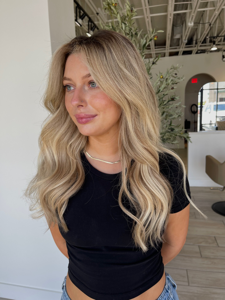 Blowout with 1 Row of Extensions