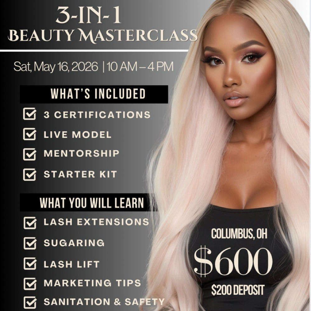 3-in-1 Beauty Masterclass at The Koko Bella in Reynoldsburg, OH