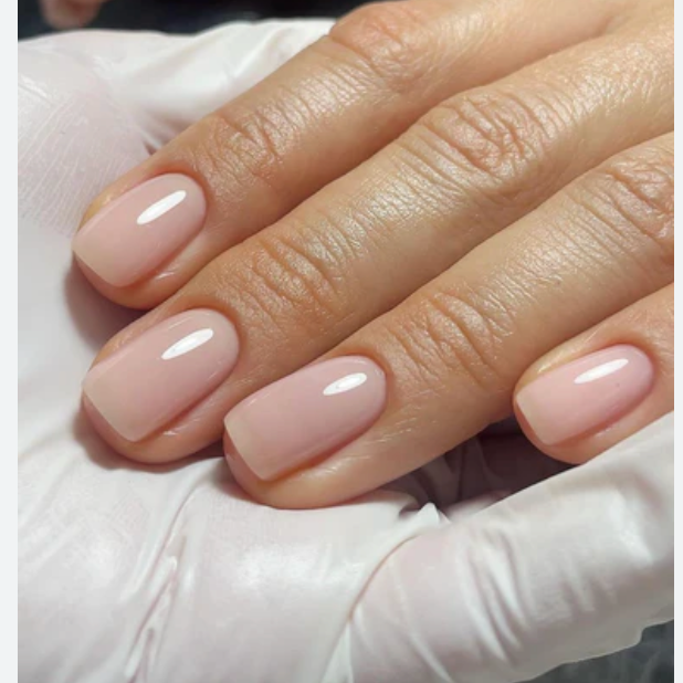 Basic Russian Manicure at with love beauty bar in Brooklyn, NY