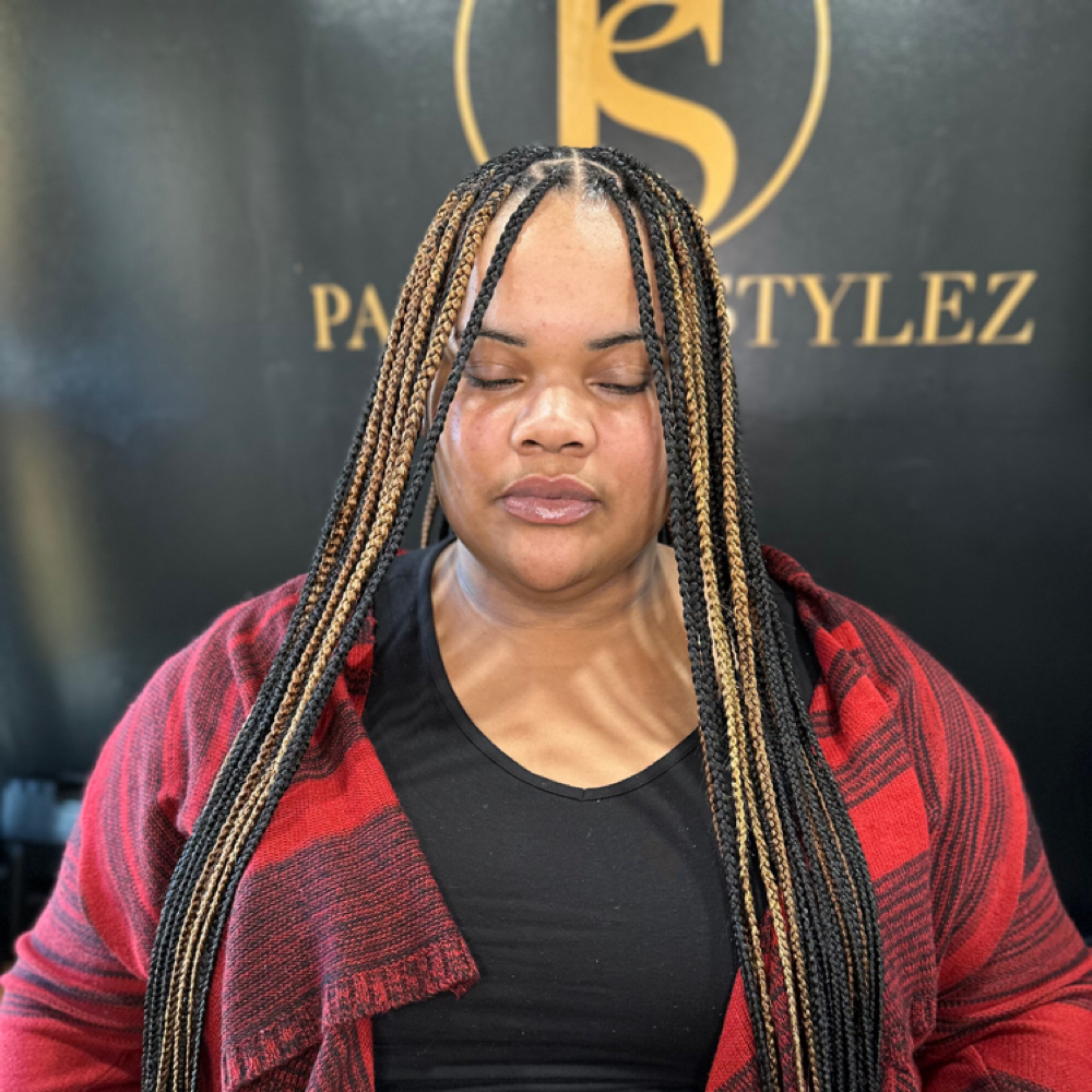 Signature Knotless Braids (Medium) at Paradisestylez in Southfield, MI