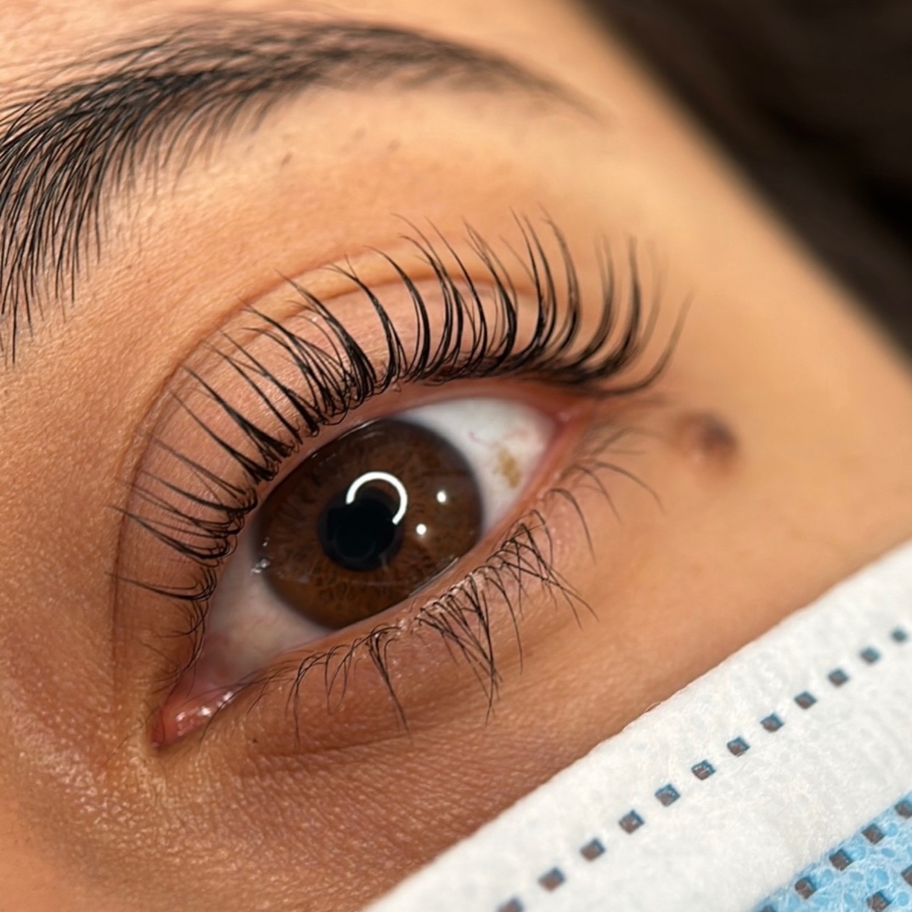 Lashes lift & tint at Dipping Nails in Orinda, CA