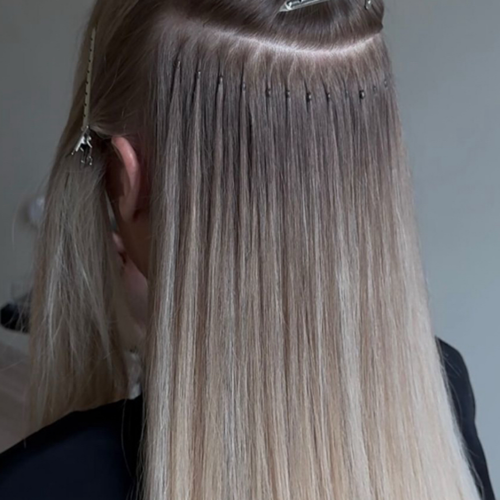 K Tip Full Head Install at Modern & Mane Salon in Denver, CO