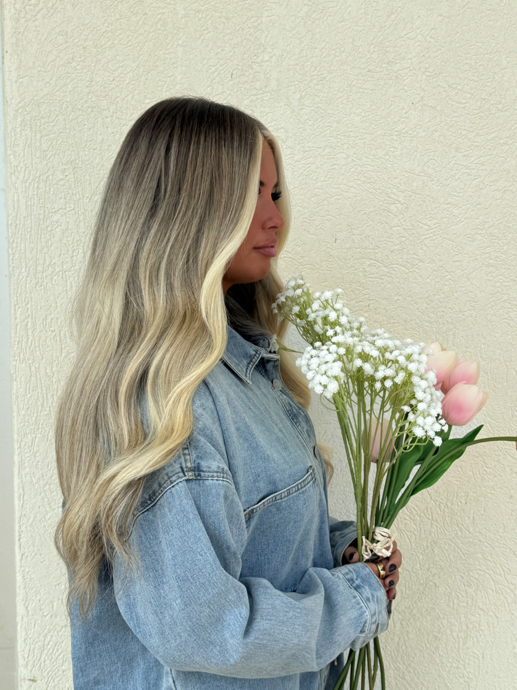 custom partial blonding