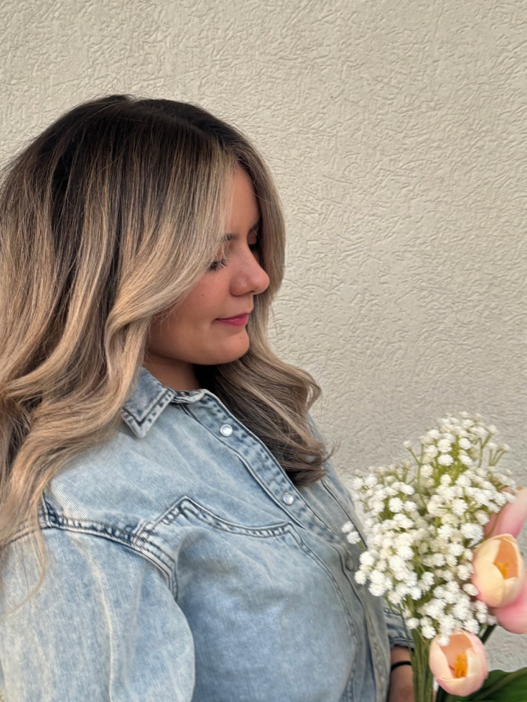 custom partial blonding