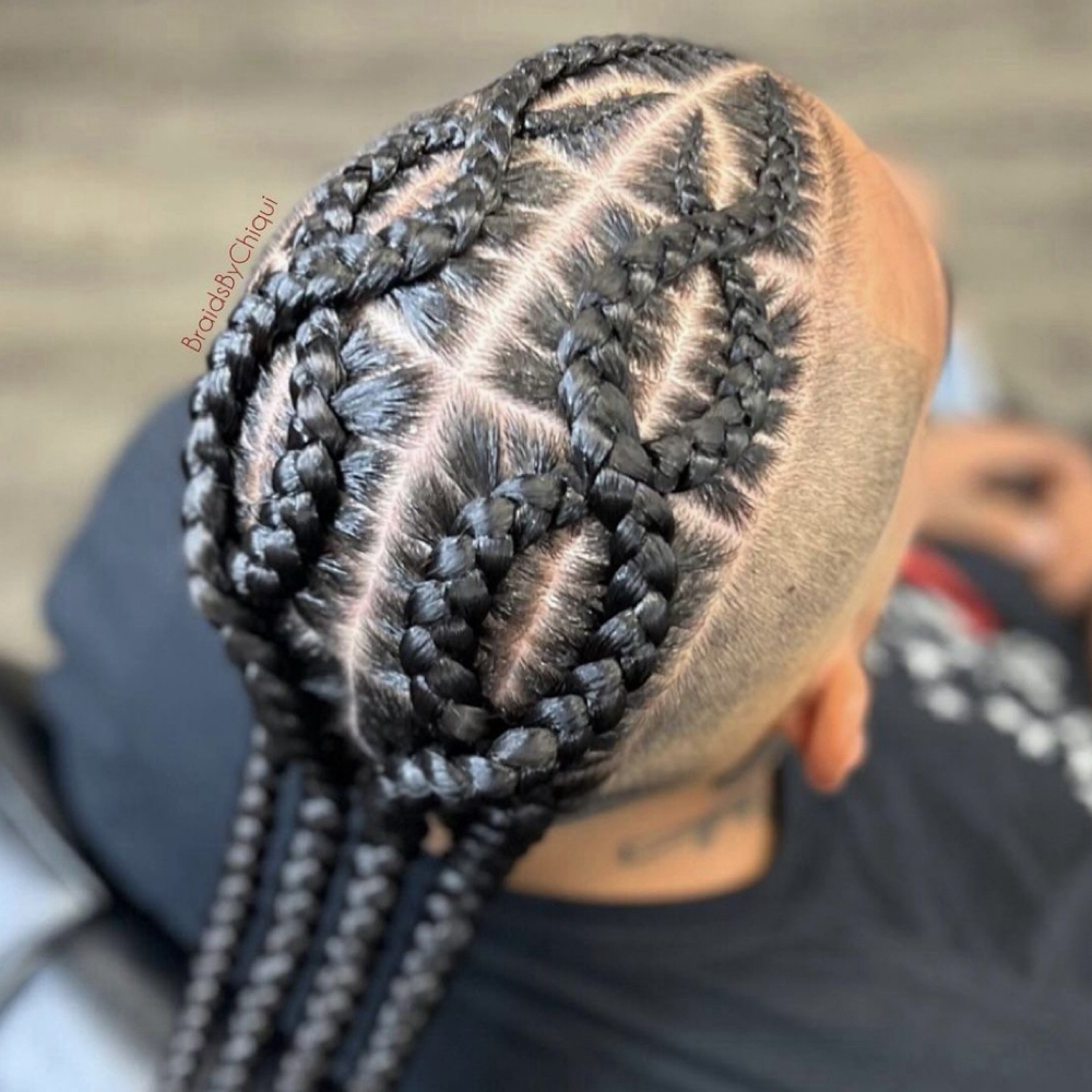 Men’s Freestyle Stitch Cornrows 4-6 at Impeccable Beauty in Clarksville, TN