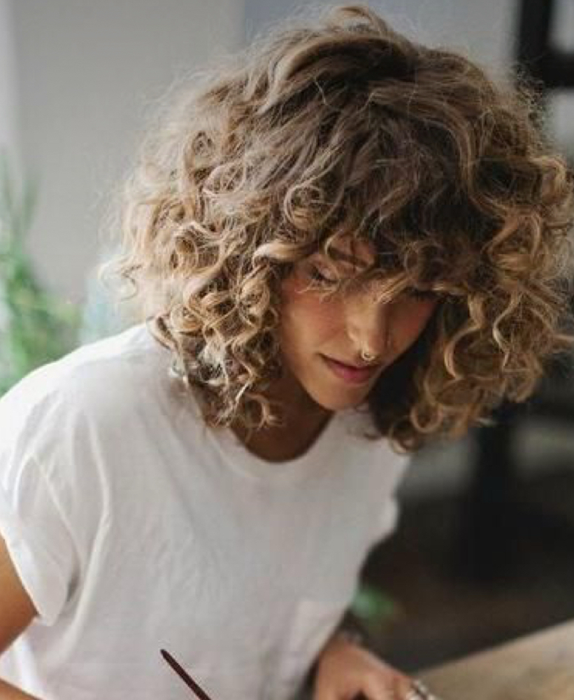 Natural Curly Hair Style Out