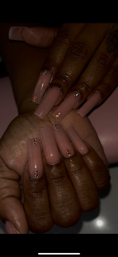 Solid Color Acrylic Full-Set at Divine Tips by Trin in Rosedale, MD