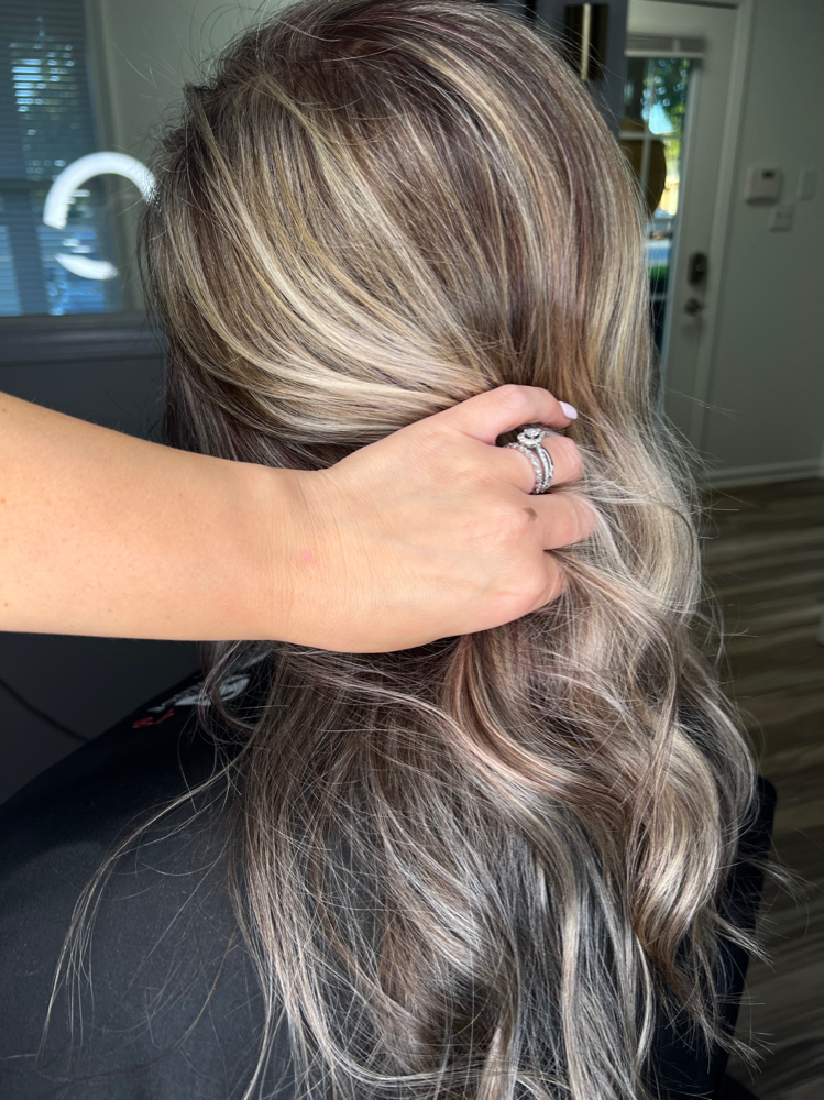 All Over Highlights + Root Color