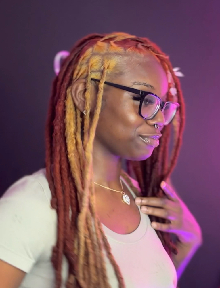 Retwist + Color Job at Mya The Locologist in Columbus, GA