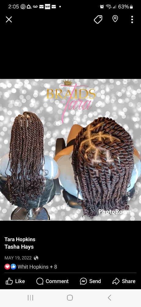 Medium-sized Senegalese Twist