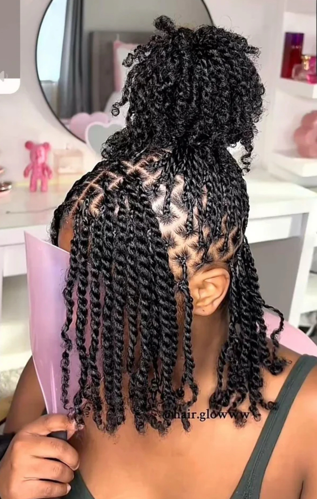Extra Small Two Strand Twist