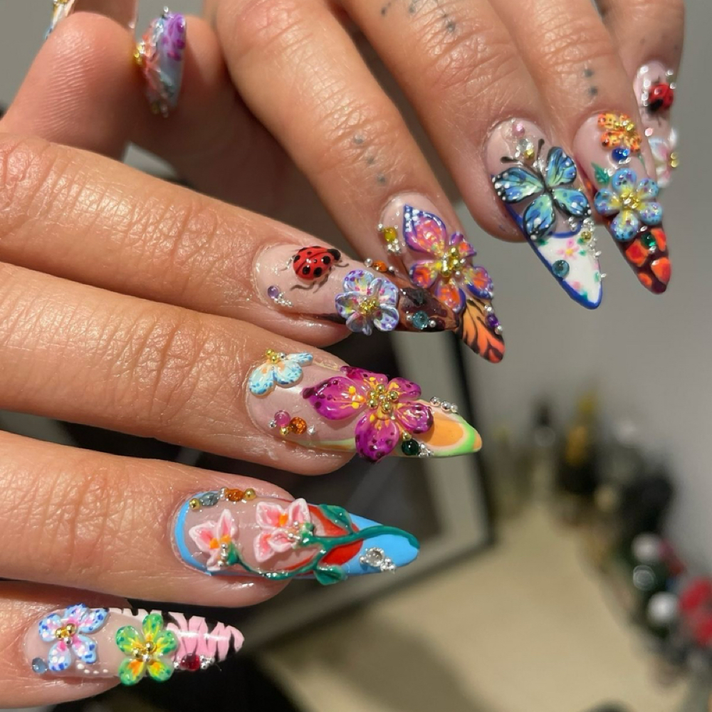 Custom Created Nail Art (Tier 3) at Ari’s Obsessions in Cocoa Beach, FL