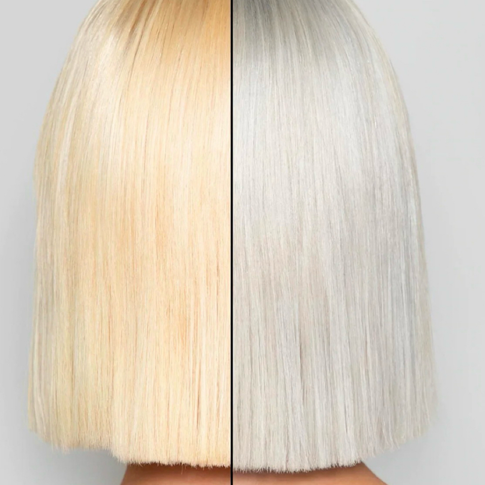 Bleach and tone full hair at Luxe Hair Lounge in brooklyn, NY