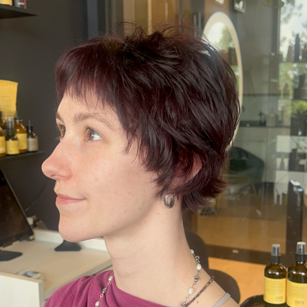 short haircut at hair by sabrina in Denver, CO