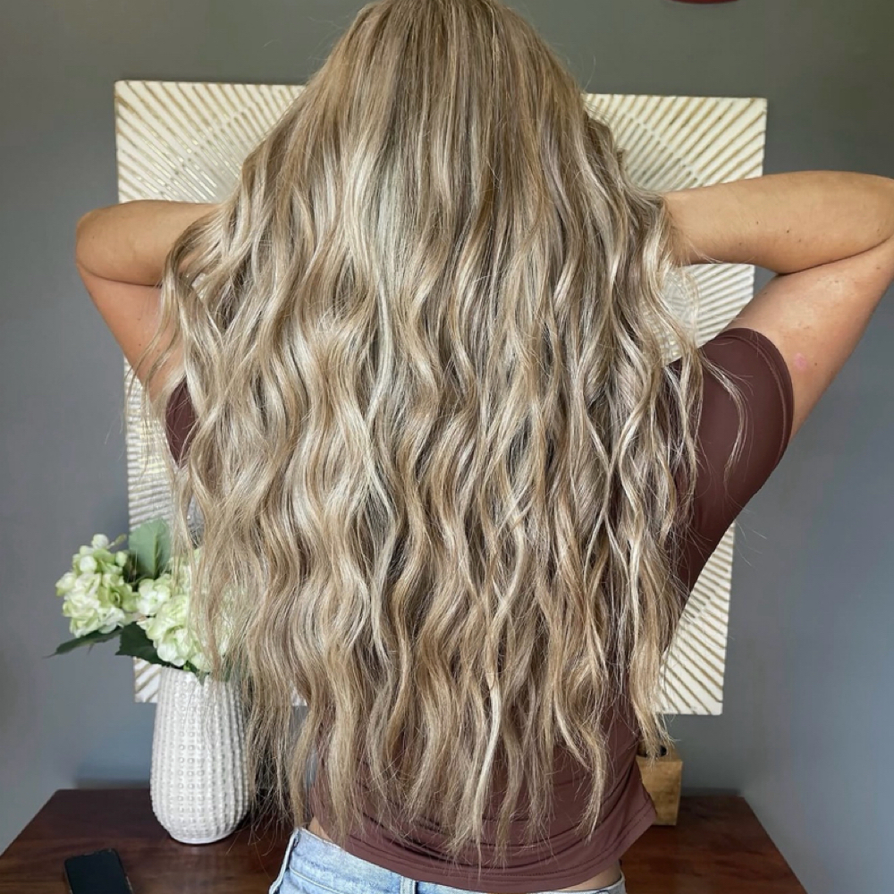 Lowlights with Toner for Blondes at Hair on 100 Salon in Gadsden, AL