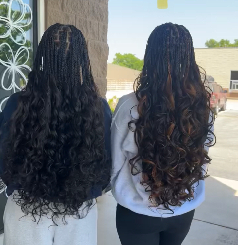 French Curl Braids at NW2D Salon in NWA, AR