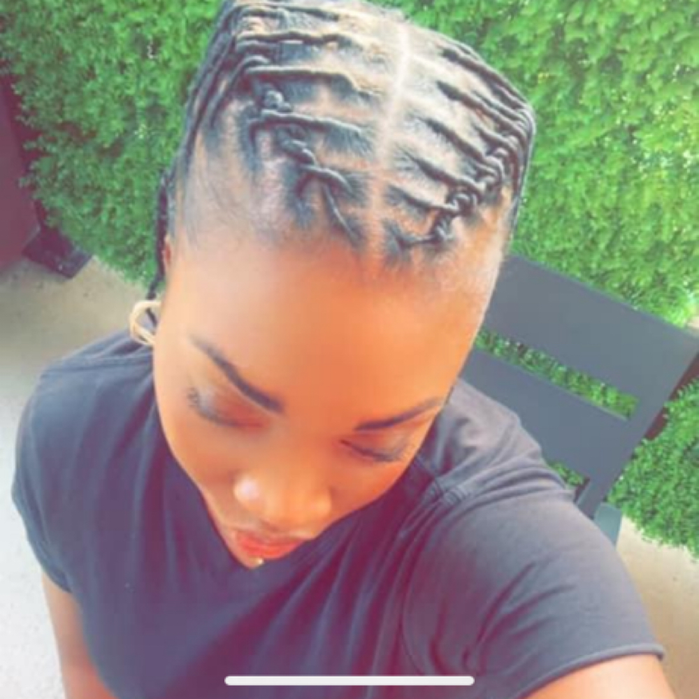 Starter locs at Michelle Wapples in Columbus, GA