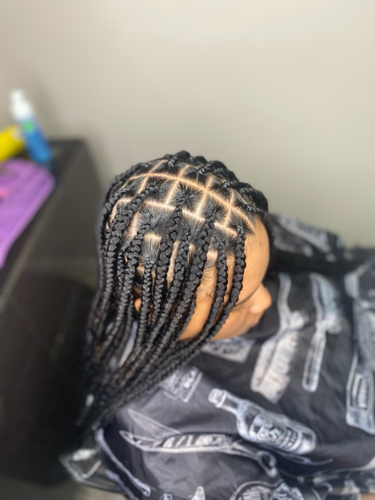 Medium Knotless Braids at Roots and Rhythm in Centerline, MI