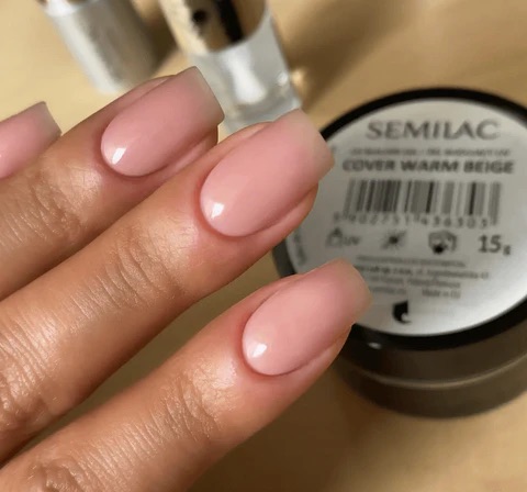 Acrylic Fill with Color Gel Polish