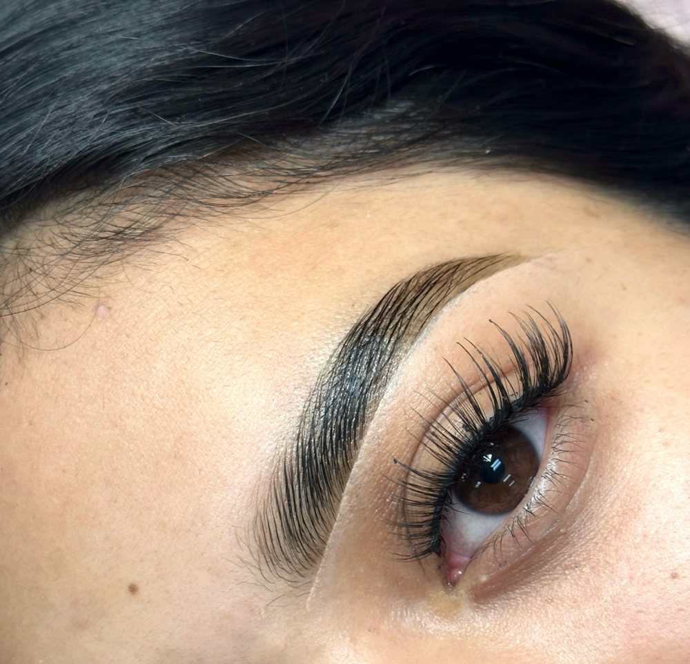 Brow lamination with Tint