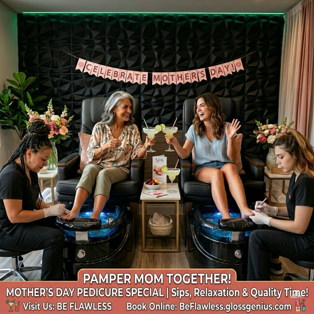 Mom & Me Deluxe Pedicure at Be Flawless Esthetics & Nails in Erie, PA