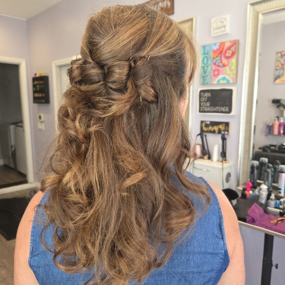 Updo Style at Hair by Alexandra Probst in French Valley Winchester, CA