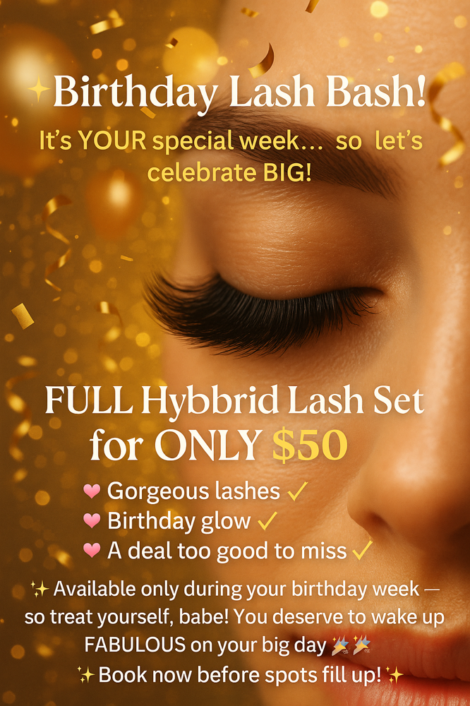 Birthday Lash Bash at Divine Beauty Lash & Brow Studio in Geneseo, NY