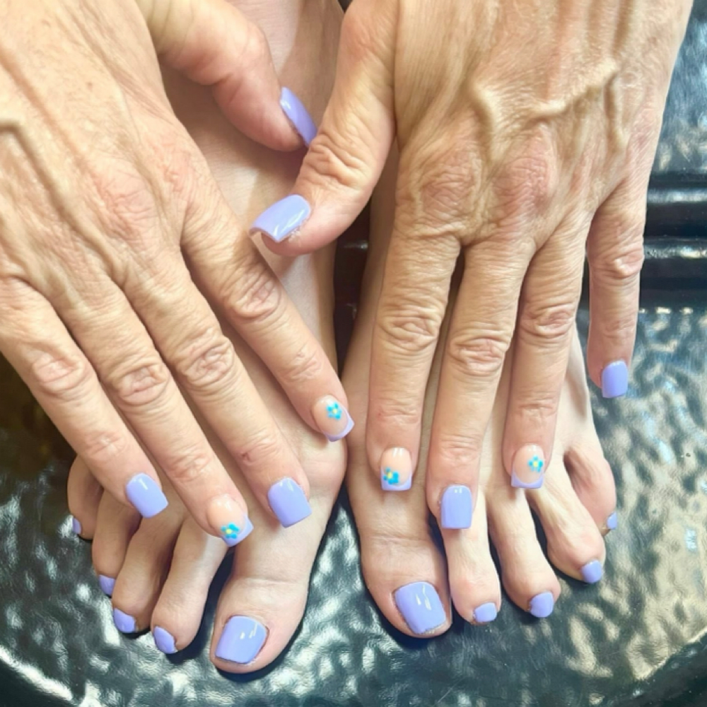 Structured Gel Mani & Pedi Combo at Goddess Touch Beauty Bar in North Charleston, SC