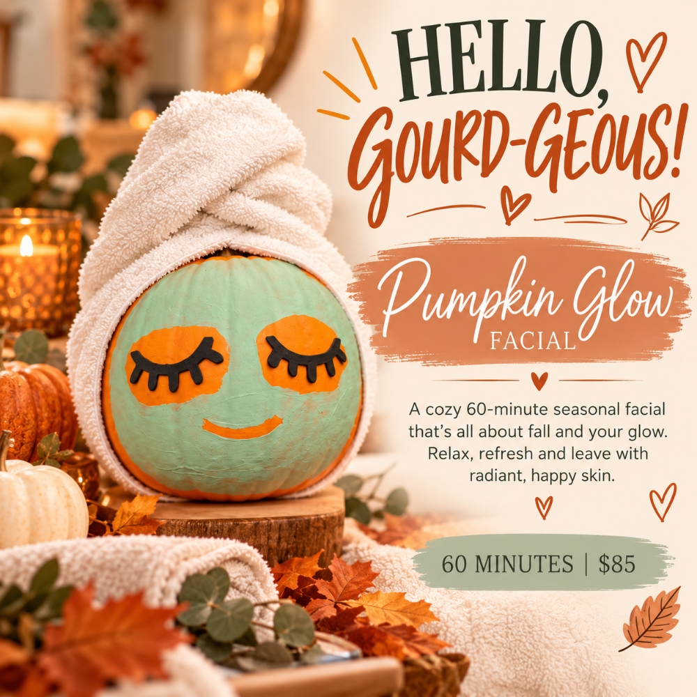 Pumpkin Glow Facial at Sawyer Esthetics in Worcester, MA