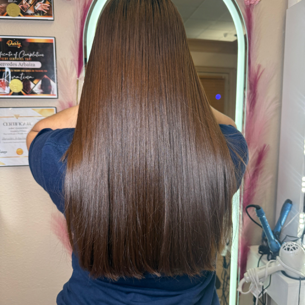 Keratin Hair Treatment at 🎀Pink Diamond Beauty studio🎀 in Irving, TX
