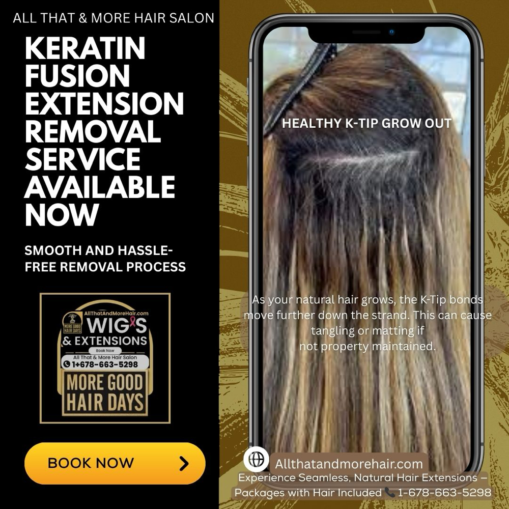 Keratin Fusion Extension Removal