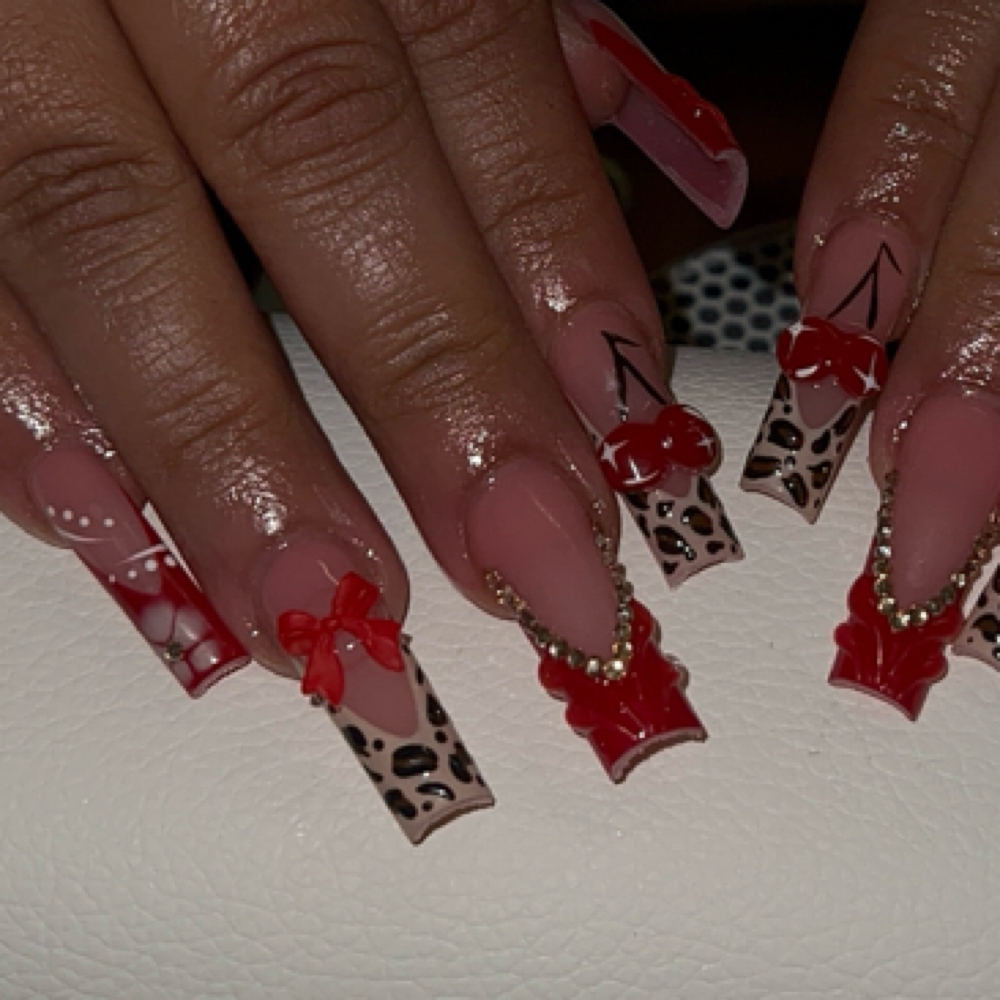 square size 8-9 at Nails & Secrets Lounge in El Paso, TX