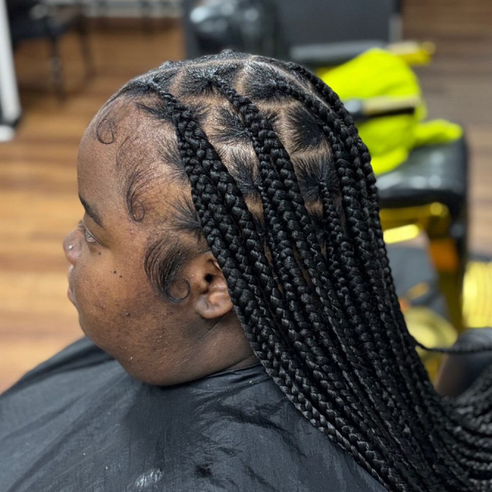 Knotless Braids at Ivory Rose Beauty texture bar in Savannah, GA