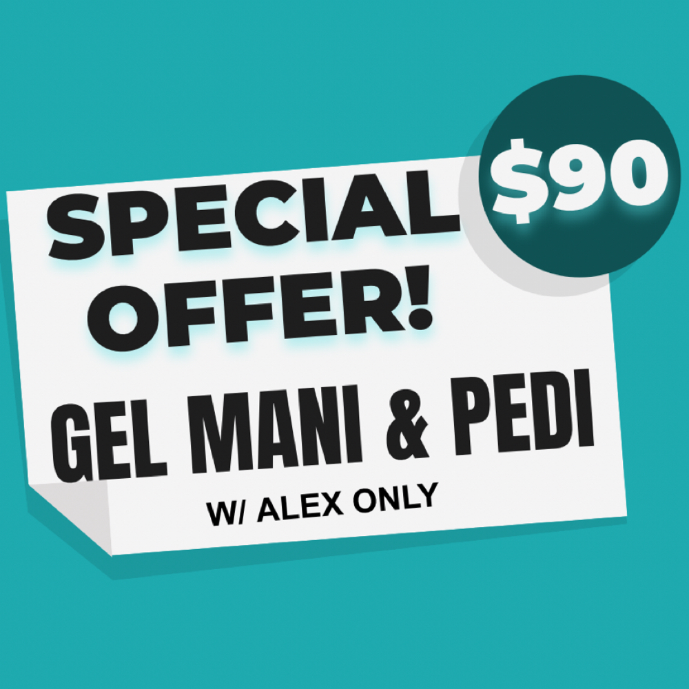 $90 Gel Mani & Pedi W/ Alex at Beauty Bar Hair & Nail lounge in El paso, TX
